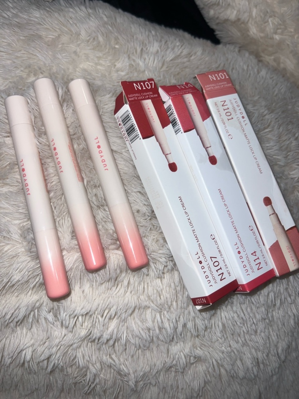 Judy Doll Lip Cream Bundle in Soft Pink Shades